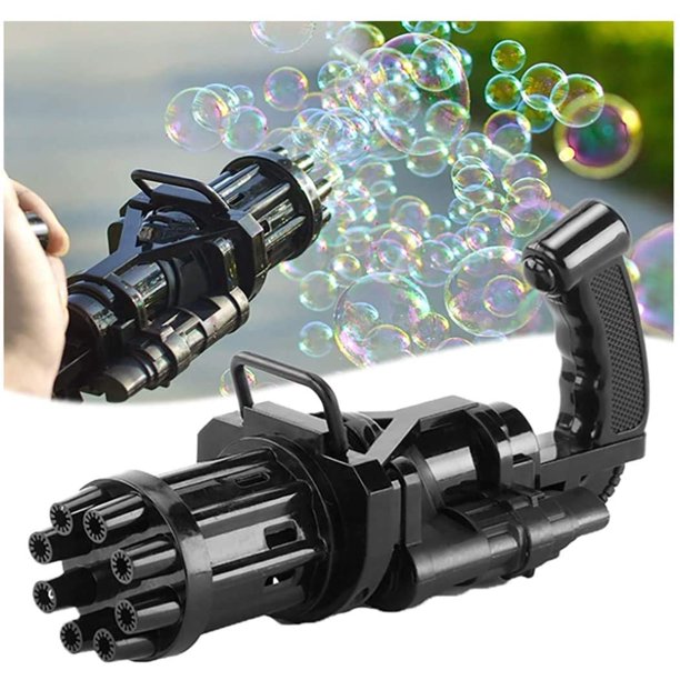 Kids Gatling Bubble Gun Toys ( Black Color)