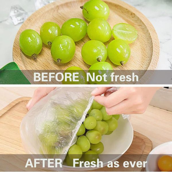 100pcs/bag Disposable Plastic Wrap Household For Vegetable