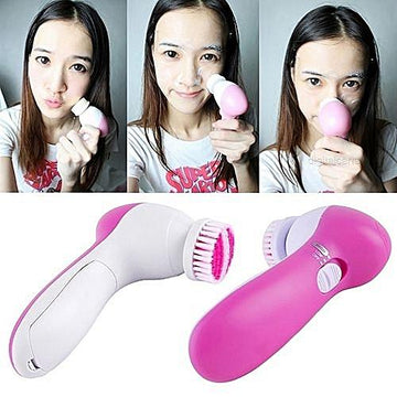 5 In 1 Multifunctional Female Facial Cleansing Brush