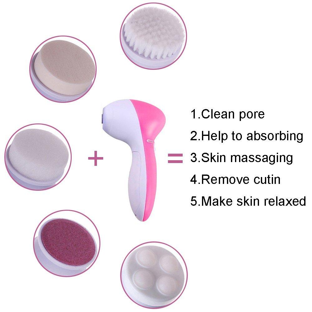 5 In 1 Multifunctional Female Facial Cleansing Brush