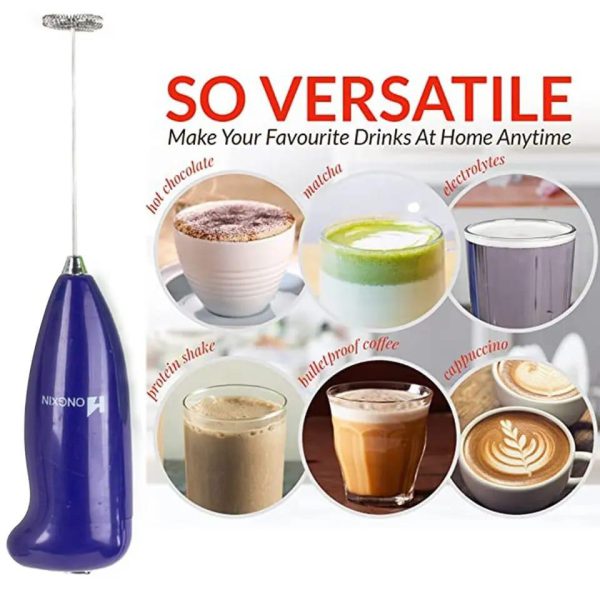 Battery Operated Handheld Coffee Beater Mixer And Whisker (random Colors)